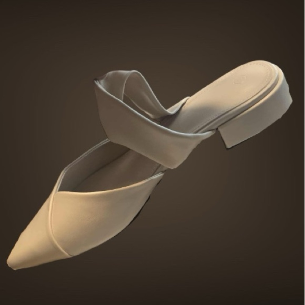 Elegant Cream Women's Slip-On Shoes